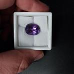 Top kleur Amethist ovaal facet 1, Sieraden, Tassen en Uiterlijk, Edelstenen, Ophalen of Verzenden, Zo goed als nieuw