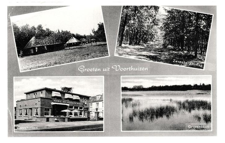 939317	Voorthuizen	 jr 60 Hotel	Restaurant de vergulde wagen, Verzamelen, Ansichtkaarten | Nederland, Gelopen, Gelderland, 1960 tot 1980