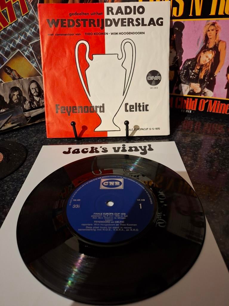Feyenoord - Celtic Finale Europa Cup 1970 Vinyl Single 1970, Ophalen of Verzenden, Gebruikt, Overige formaten, Levenslied of Smartlap