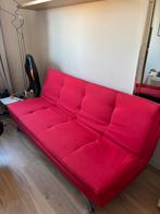 Rode eenpersoons slaapbank - Ideaal voor logees!, Ophalen of Verzenden, Gebruikt, Eenpersoons, Rood