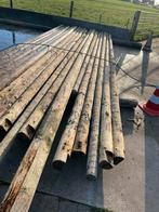 Meerpalen balken palen hout, Ophalen, Gebruikt, 250 cm of meer, Palen