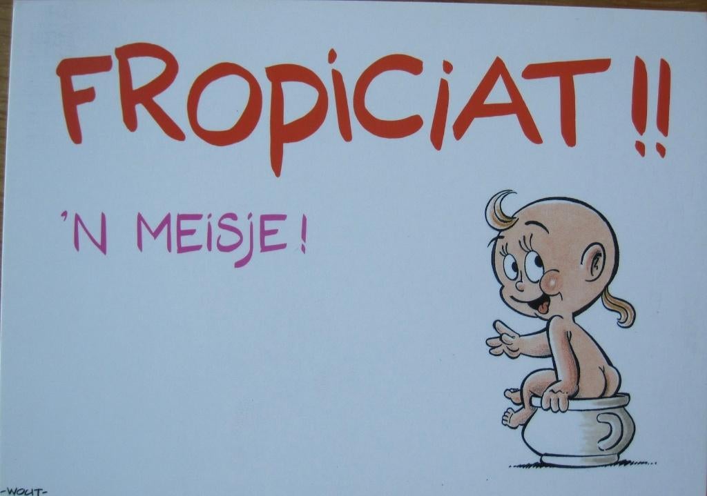 Gefeliciteerd - fropiciat het is een meisje - nieuw, Verzenden, 1980 tot heden, Ongelopen, Kinderen