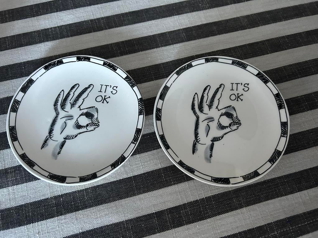 2 Blond Amsterdam petit four bordjes Nieuw, Ophalen, Blond Amsterdam, Nieuw, Bord(en)