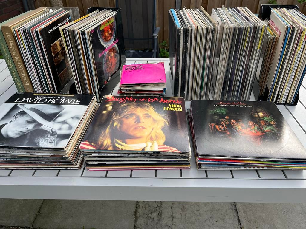 Grote LP en single collectie: Bowie, Springsteen, U2 etc, Ophalen, 1970 - 1979, Gebruikt, 12 inch