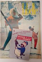 Oud wijnkaartje Delhaize met beste wensen voor 1959, Verzamelen, Ophalen of Verzenden, Gebruikt, Overige typen