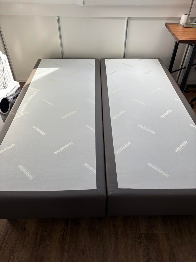 2 boxsprings (Morpheus), Ophalen, Zo goed als nieuw, Eenpersoons, 80 cm