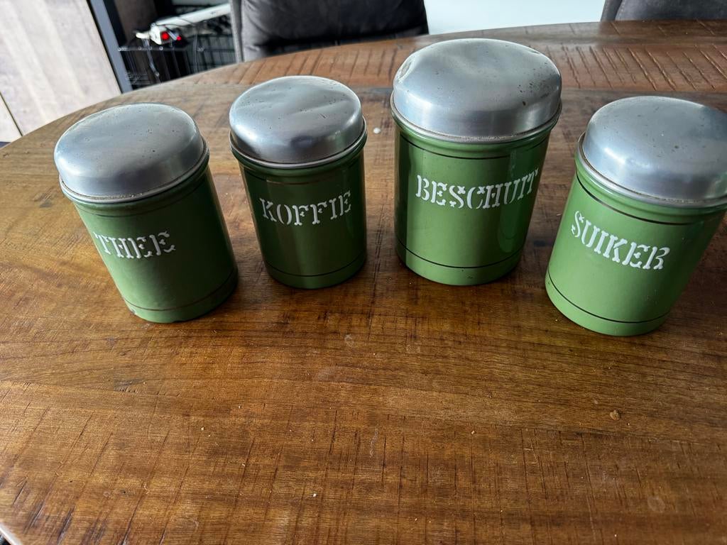 BK voorraadbussen set, Ophalen of Verzenden, Voorraadpot, Metaal, Brabantia