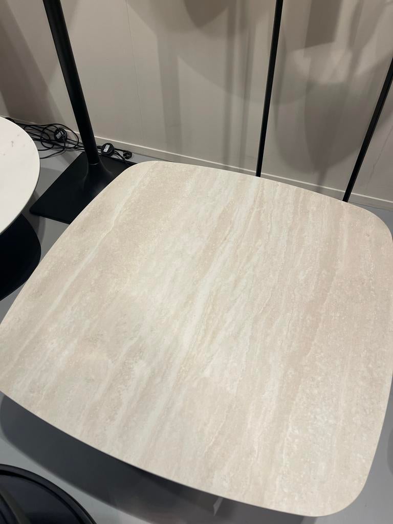 Salontafel Keramiek Natuursteen Rond 90 cm, Overige materialen, Rond, Zo goed als nieuw, 50 tot 100 cm