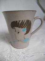 Oude Beker Kekke Keramiek Meisje '50-'60, Ophalen of Verzenden