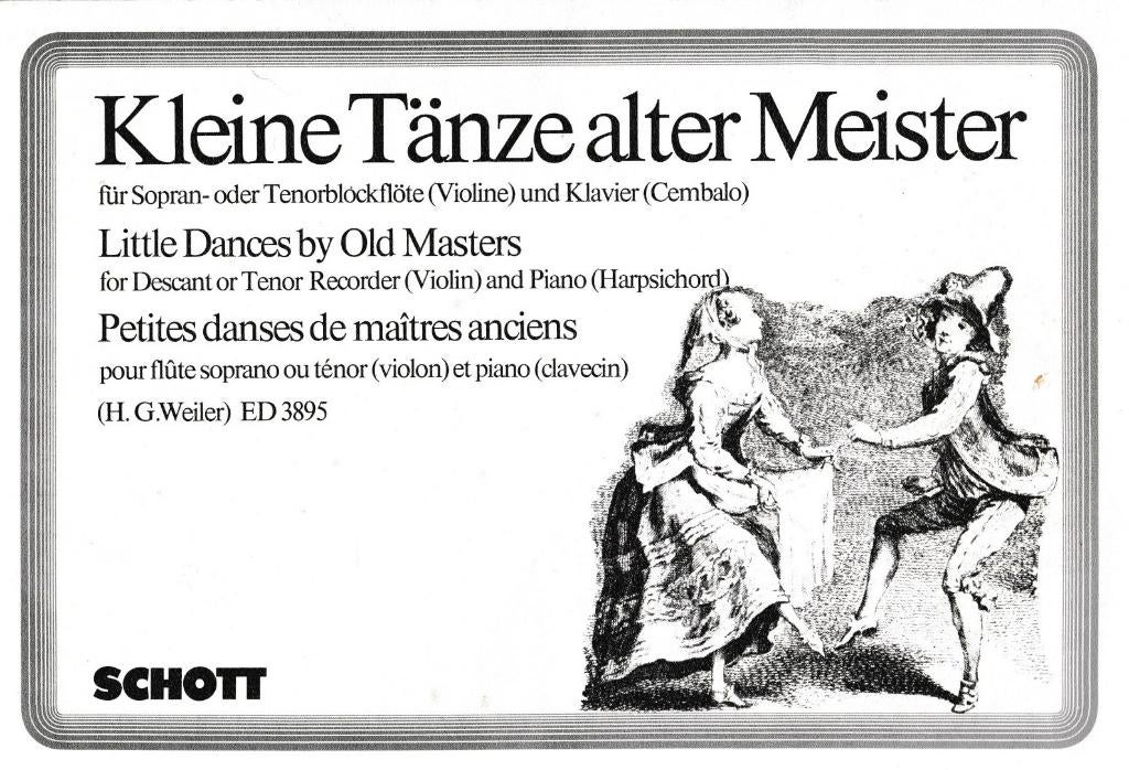 Hans Georg Weiler - Kleine Tanze alter Meister, Muziek en Instrumenten, Bladmuziek, Ophalen of Verzenden, Gebruikt, Artiest of Componist