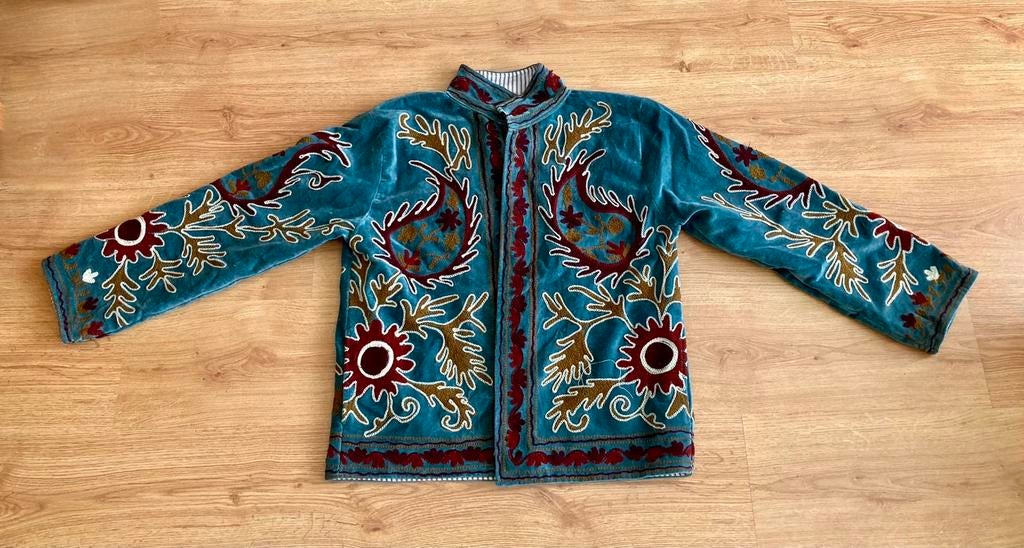 Geborduurd velvet Suzani jasje, Ophalen of Verzenden, Nieuw