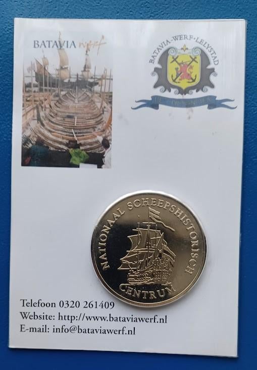 Penning Lelystad - Admiraliteitsschip de 7 Provinciën, Verzenden, Overige materialen, Nederland