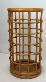 Vintage paraplubak bamboe rotan mand design Franco Albini, Huis en Inrichting, Woonaccessoires | Paraplubakken, Ophalen, Overige materialen