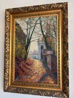 Schilderij met prachtige barok/revival lijst, Antiek en Kunst, Ophalen of Verzenden