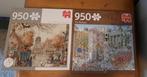 2 leuke puzzels van Jumbo, 950 stukjes, Ophalen, 500 t/m 1500 stukjes, Zo goed als nieuw, Legpuzzel