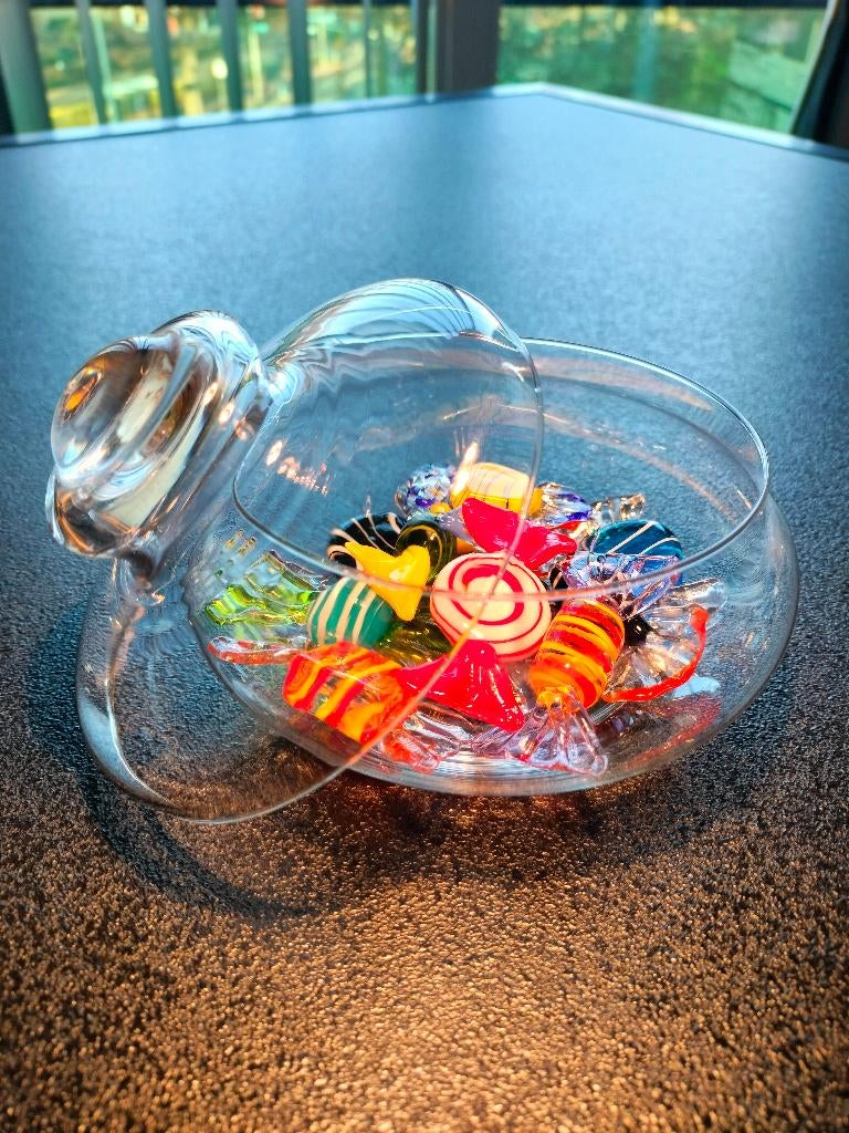 Murano Sweets Boon Meydam Vintage Bonbonniere Snoep Leerdam, Antiek en Kunst, Antiek | Glas en Kristal, Ophalen of Verzenden