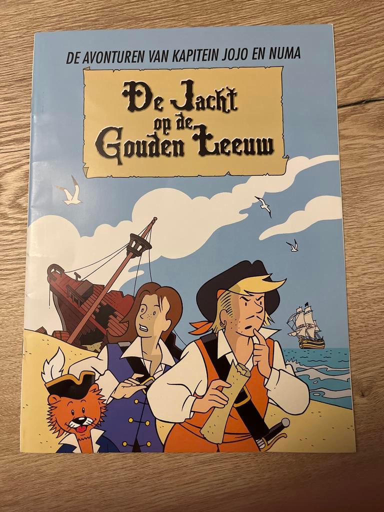 De Jacht op de Gouden Leeuw - Kapitein Jojo en Numa, Eén stripboek, Ophalen of Verzenden, Zo goed als nieuw