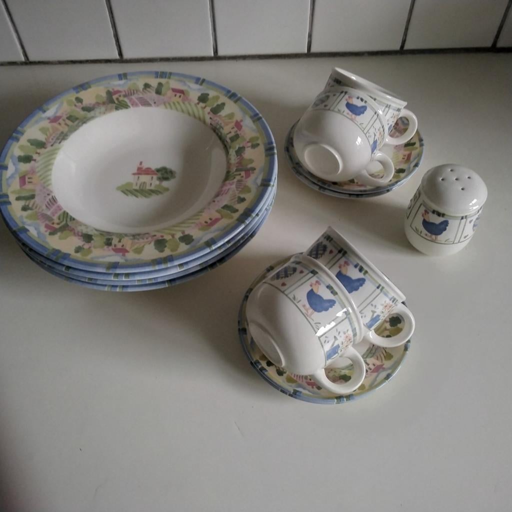 Johnson meadow brook servies, Verzenden, Zo goed als nieuw, Bord(en), Overige stijlen