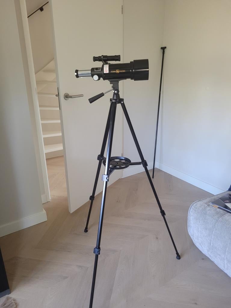 Telescoop met statief - Ideaal voor beginners, Ophalen, Lenzentelescoop (refractor), 80 tot 200 mm, Met statief