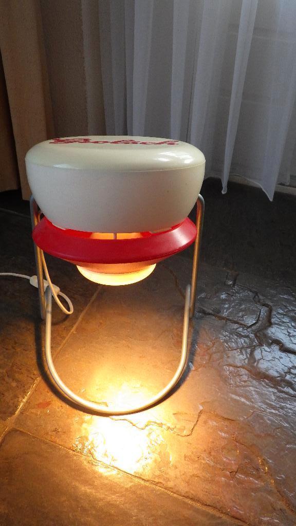 mooie vintage Grolsch tafellamp, Huis en Inrichting, Ophalen of Verzenden, Gebruikt, Metaal, Minder dan 50 cm