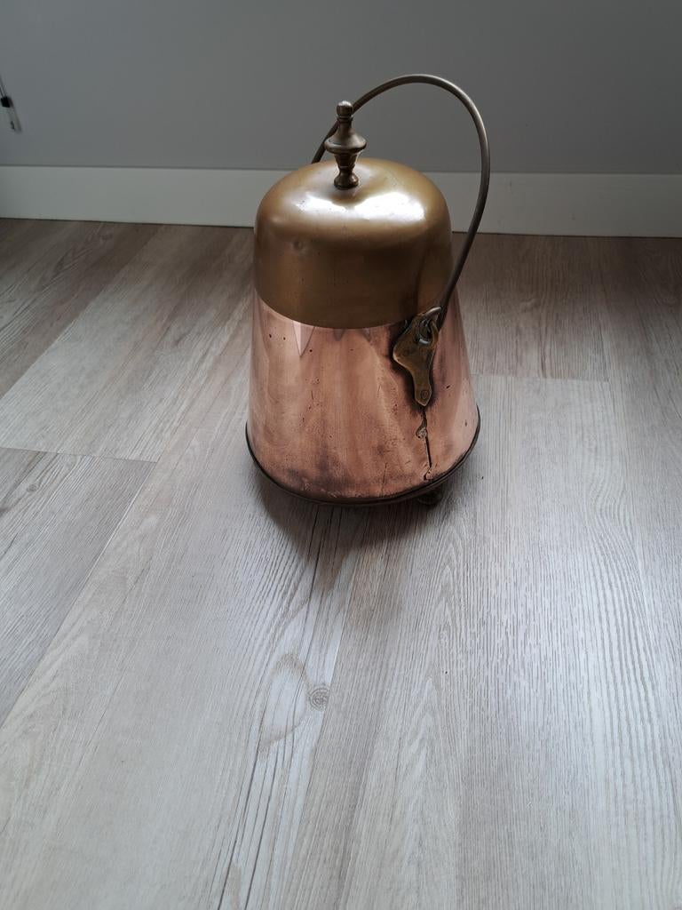 Antieke koperen/messing doofpot, Antiek en Kunst, Antiek | Koper en Brons, Ophalen of Verzenden, Koper