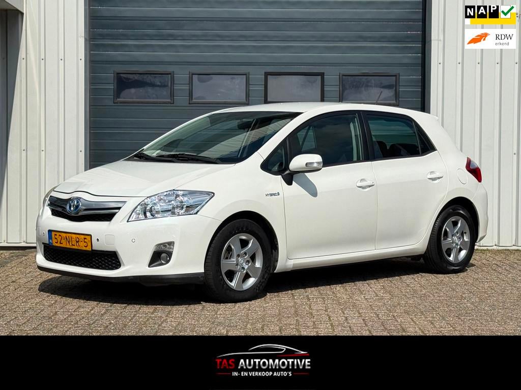 Toyota Auris 1.8 Full Hybrid Aspiration 2e EIG/CLIMA/CRUISE, Auto's, Euro 5, Gebruikt, Wit, Origineel Nederlands