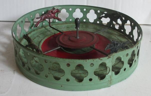 zeldzaam klein blikken jeu de course jeu de comptoir 30, Antiek en Kunst, Antiek | Speelgoed, Verzenden