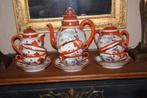 Antiek porselein Japans theeservies compleet, Antiek en Kunst, Ophalen of Verzenden