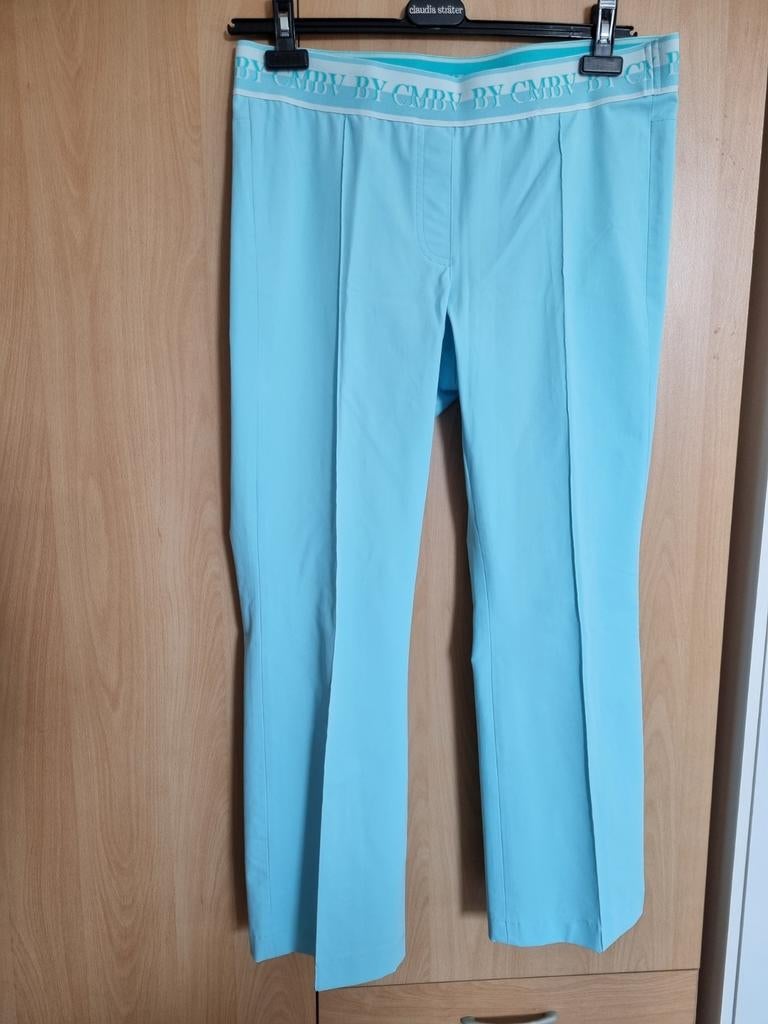 Prachtige broek van Cambio Ranee. Maat 42. Aquablauw. Zgan, Maat 38/40 (M), Cambio, Blauw, Ophalen of Verzenden