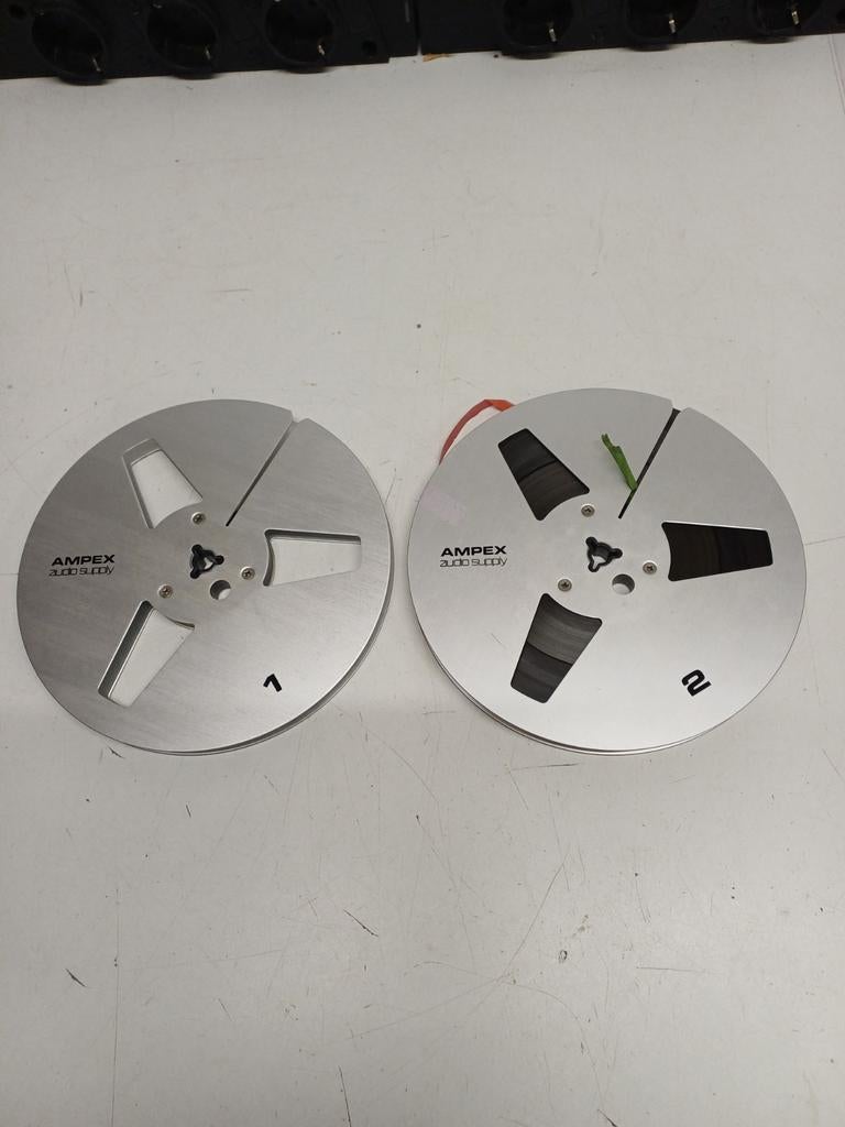 Ampex metalen spoelen 18cm Studio Supply set van 2, Audio, Tv en Foto, Bandrecorders, Ophalen of Verzenden
