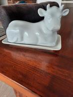 Leuke botervloot in de vorm van een koe, Gebruikt, Keramiek, Overige typen, Ophalen of Verzenden