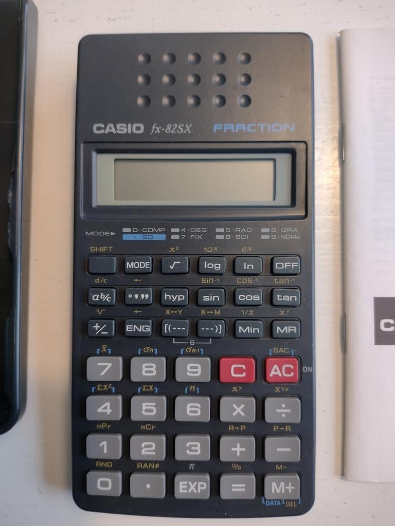 Rekenmachine calculator Casio FX-82SX-w perfecte staat, Ophalen of Verzenden