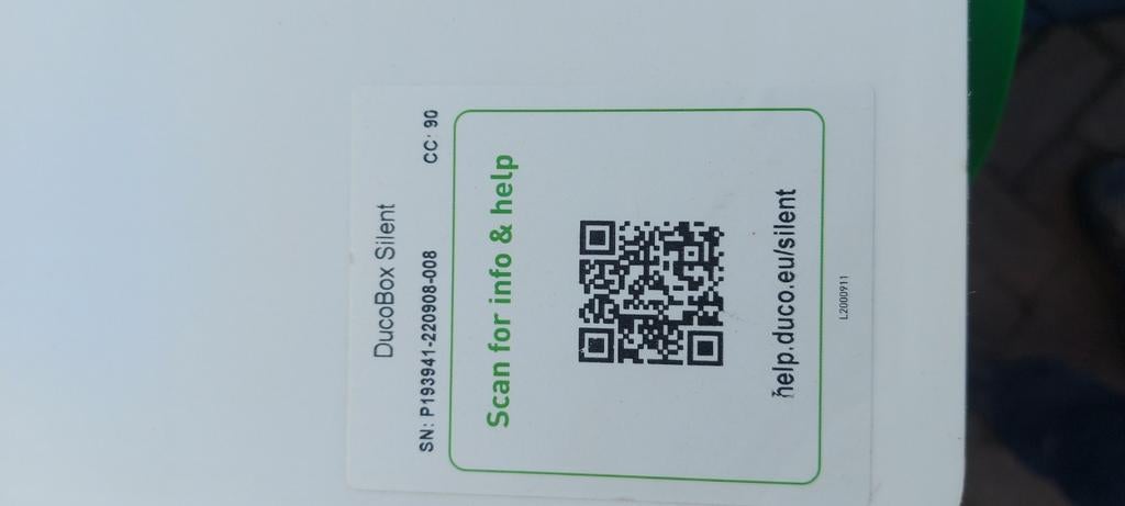 DucoBox Silent Ventilatie-unit ., Doe-het-zelf en Verbouw, Ophalen of Verzenden, Zo goed als nieuw