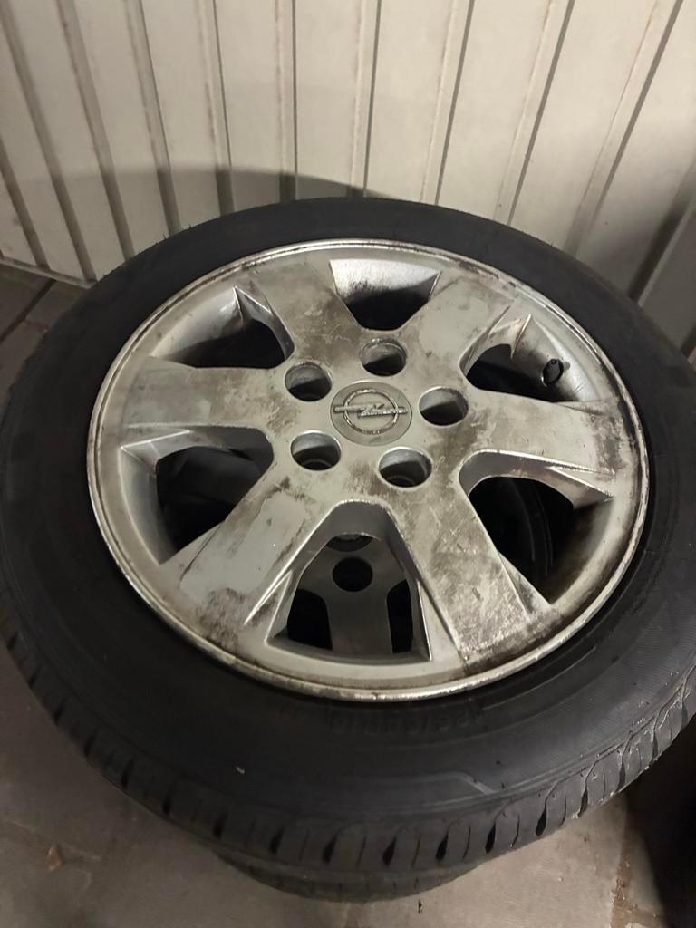 Opel Corsa Combo Zafira Velgen met nieuwe banden (3 stuks), Auto-onderdelen, Ophalen of Verzenden, Gebruikt
