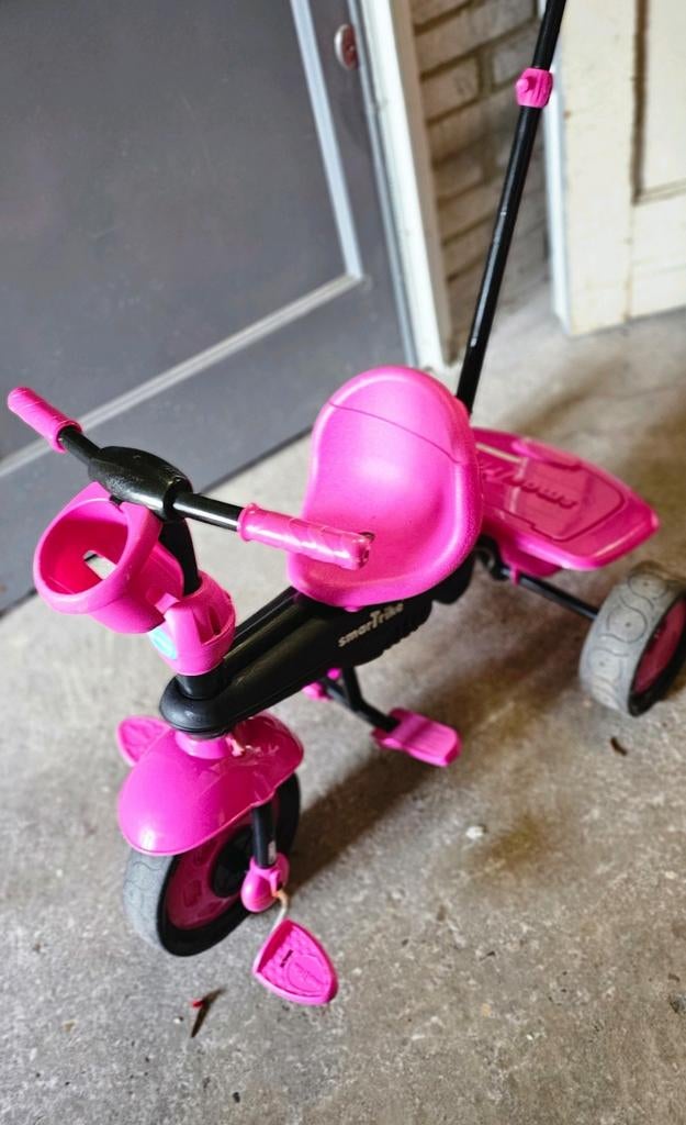 SmarTrike' driewieler, Ophalen of Verzenden, Zo goed als nieuw, Smart Trike, Duwstang