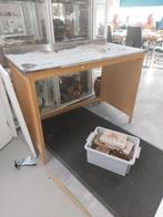 Werktafel met RVS blad, Ophalen, Gebruikt, 100 tot 150 cm, 50 tot 100 cm