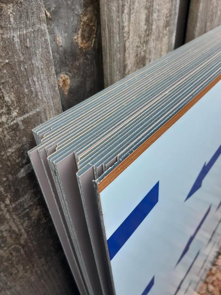 8 stuks NIEUWE Alupanel gevelbekleding (25 m2), Doe-het-zelf en Verbouw, Platen en Panelen, Nieuw, Overige materialen, Minder dan 20 mm