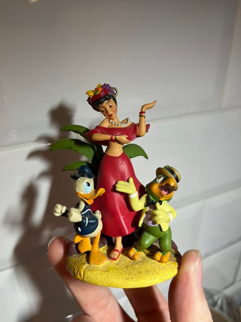 Disney Saludos Amigos Donald Duck ornament sketchbook, Ophalen of Verzenden, Donald Duck, Zo goed als nieuw, Beeldje of Figuurtje