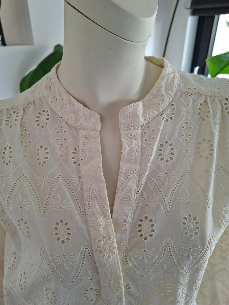 NIEUW Mart Visser Caroline Tensen broderie blouse top 44 xl, Mart Visser, Beige, Maat 42/44 (L), Nieuw