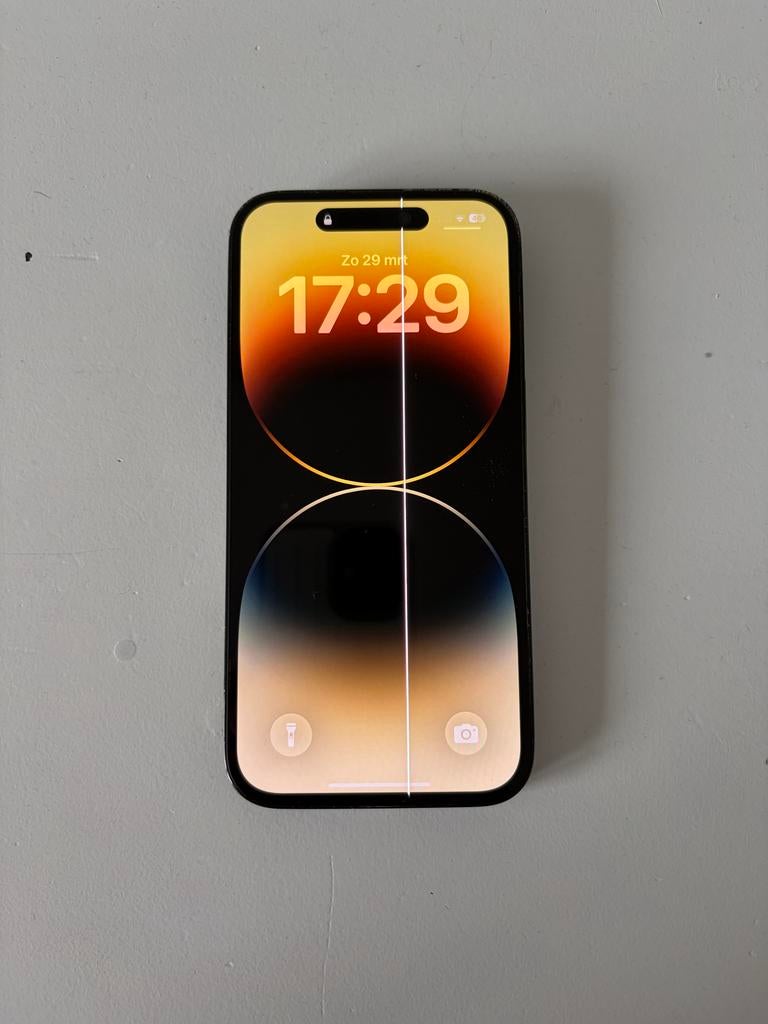 iPhone 14 Pro - Defect scherm en achterkant, 128 GB, Zwart, Ophalen of Verzenden, Zonder simlock