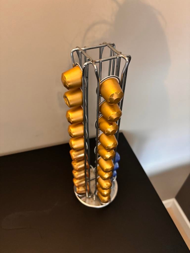 Nespresso cups houder met overgebleven koffie, Ophalen of Verzenden, Gebruikt, Nespresso, Capsulehouder