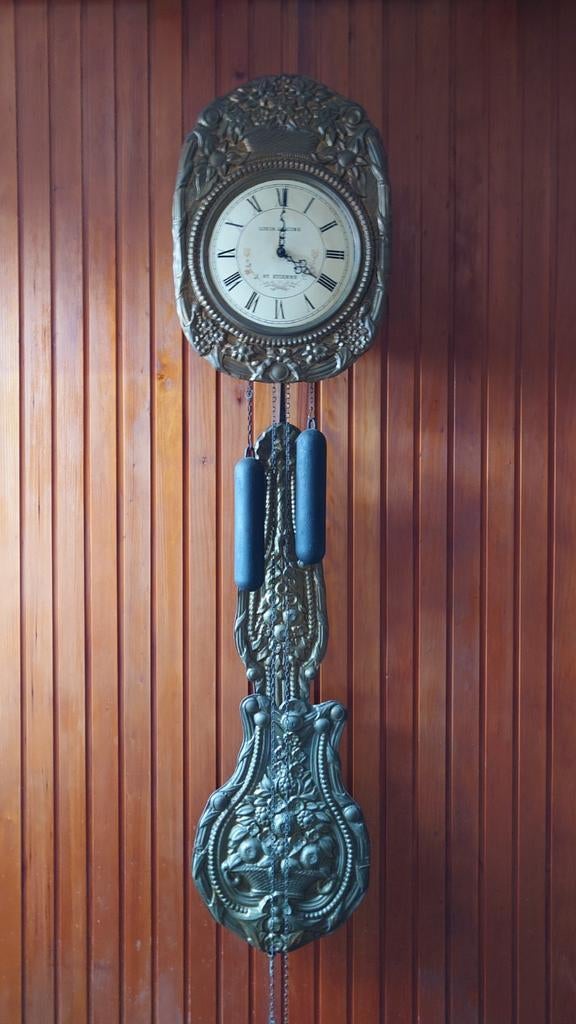 Franse Comtoise wandklok Louis Jaquine St. Etienne, Antiek en Kunst, Ophalen