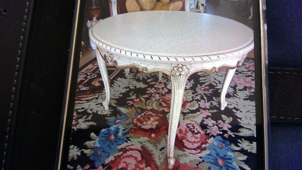 Queen Ann salontafel., Ophalen, Gebruikt, 50 tot 100 cm, 50 tot 75 cm