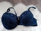 Donkerblauwe kanten BH 80B, New Yorker, Ophalen of Verzenden, Blauw, BH