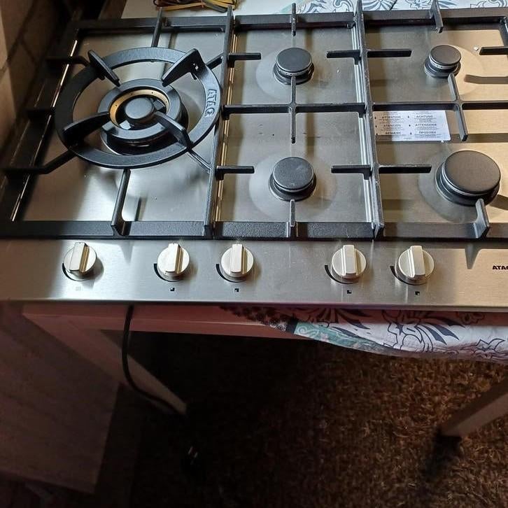 HELE NIEUWE 5 PITS GASkookplaat Atag €300.00, Nieuw, Ophalen of Verzenden, Inbouw, Gas
