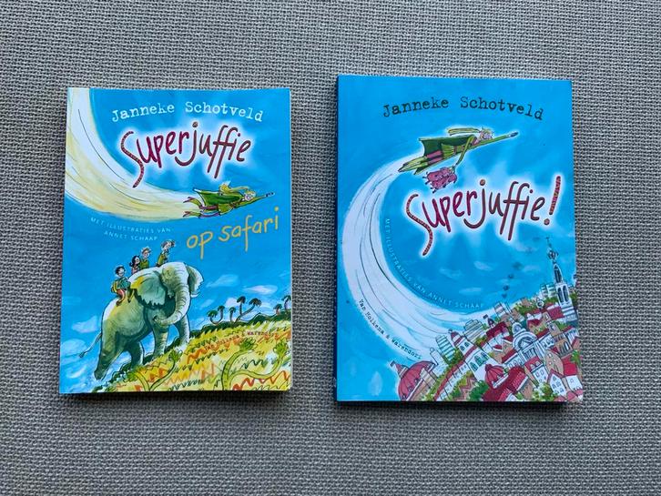 Superjuffie boeken - Janneke Schotveld (2 stuks), Boeken, Kinderboeken | Jeugd | onder 10 jaar, Gelezen, Fictie algemeen, Ophalen of Verzenden