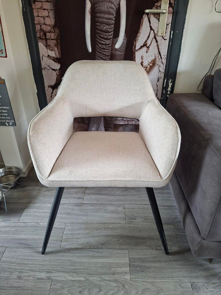 Nieuwe beige eetkamerstoel, Huis en Inrichting, Stoelen, Ophalen, Nieuw, Overige kleuren, Eén