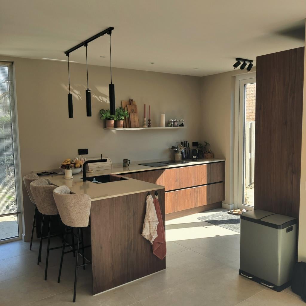 Modern nieuw keukenblad!, Gebruikt, Overige typen, Ophalen of Verzenden, Crème