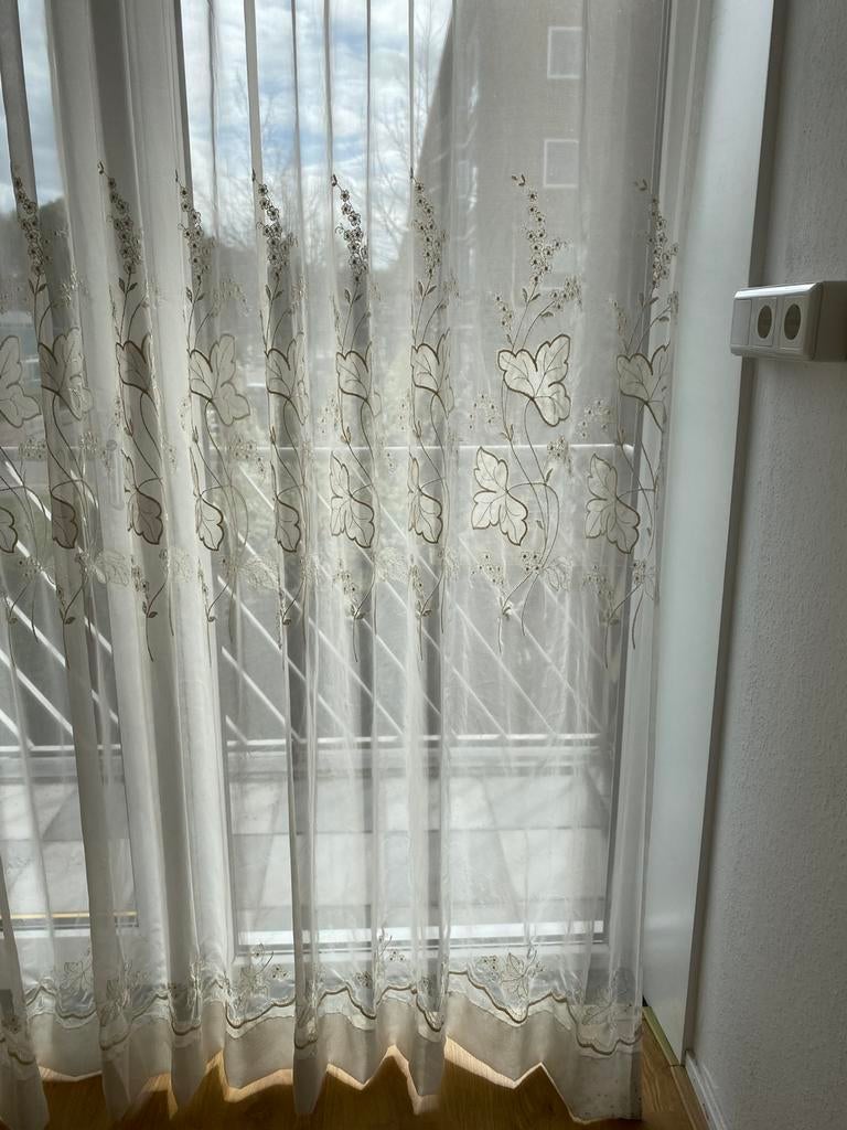 Vitrage 2.50 breed , 2.35 hoog, Huis en Inrichting, Stoffering | Gordijnen en Lamellen, Ophalen of Verzenden, Zo goed als nieuw