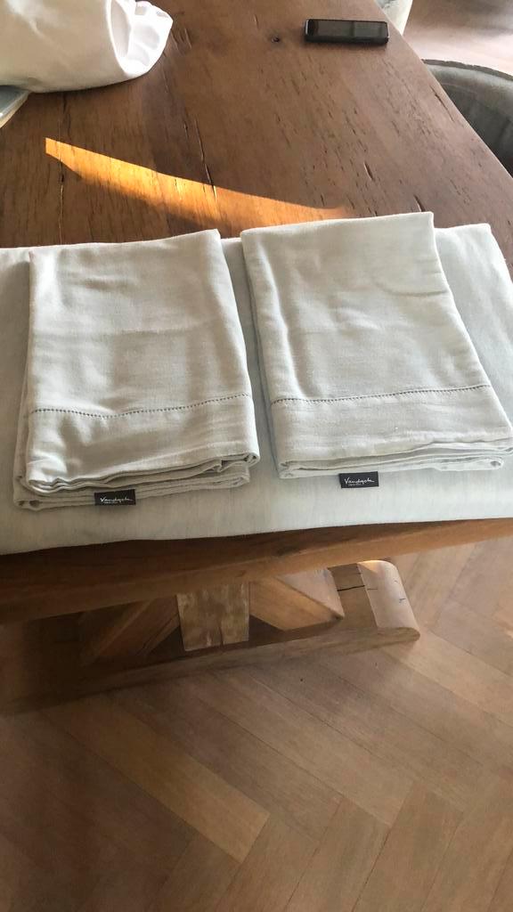 Vandyck Pure dekbedovertrek lits-jumeaux, Huis en Inrichting, Slaapkamer | Beddengoed, Zo goed als nieuw, Dekbedovertrek, Tweepersoons